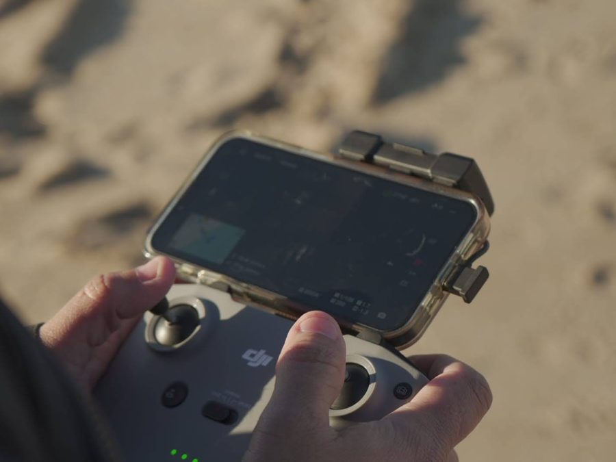 Control de drone en rodaje MS Audiovisual